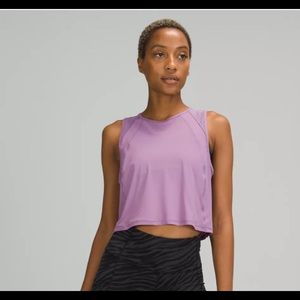 Lululemon Sculpt Cropped Tank Wisteria Purple sz 6 EUC